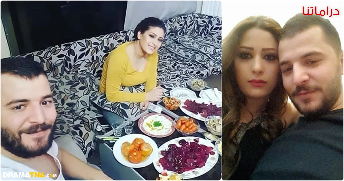 صورة عفوية للفنانة إمارات رزق وزوجها المطرب حسام جنيد إمارات رزق - حسام جنيد